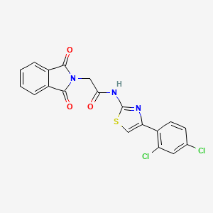 N-[4-(2,4-dichlorophenyl)-1,3-thiazol-2-yl]-2-(1,3-dioxoisoindol-2-yl)acetamide
