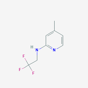 4-methyl-N-(2,2,2-trifluoroethyl)pyridin-2-amine
