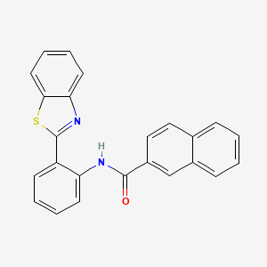 N-[2-(1,3-benzothiazol-2-yl)phenyl]naphthalene-2-carboxamide