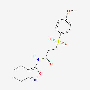 3-((4-methoxyphenyl)sulfonyl)-N-(4,5,6,7-tetrahydrobenzo[c]isoxazol-3-yl)propanamide