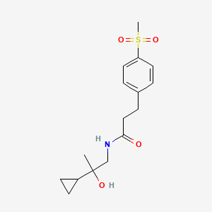 N-(2-cyclopropyl-2-hydroxypropyl)-3-(4-(methylsulfonyl)phenyl)propanamide