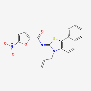 5-nitro-N-(3-prop-2-enylbenzo[g][1,3]benzothiazol-2-ylidene)furan-2-carboxamide