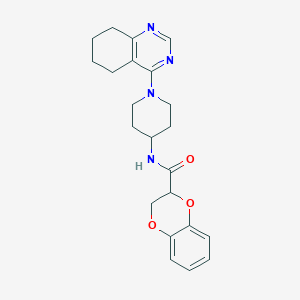 N-(1-(5,6,7,8-tetrahydroquinazolin-4-yl)piperidin-4-yl)-2,3-dihydrobenzo[b][1,4]dioxine-2-carboxamide