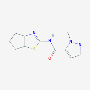 N-(5,6-dihydro-4H-cyclopenta[d]thiazol-2-yl)-1-methyl-1H-pyrazole-5-carboxamide