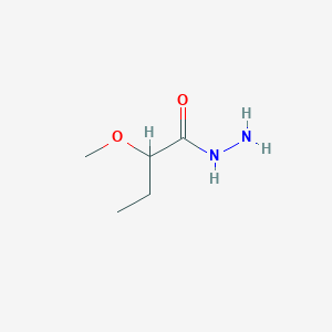 molecular formula C5H12N2O2 B2674617 2-Methoxybutanohydrazide CAS No. 1049749-93-0; 915920-31-9