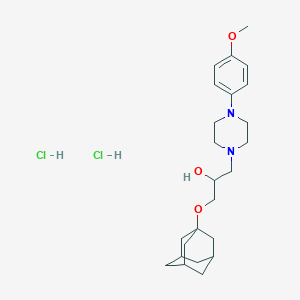 1-((3s,5s,7s)-Adamantan-1-yloxy)-3-(4-(4-methoxyphenyl)piperazin-1-yl)propan-2-ol dihydrochloride