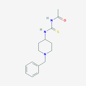 molecular formula C15H21N3OS B267462 N-[(1-benzylpiperidin-4-yl)carbamothioyl]acetamide 