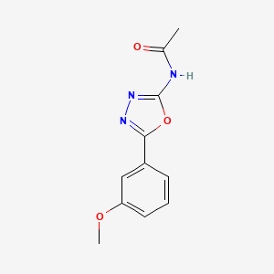 molecular formula C11H11N3O3 B2674620 N-(5-(3-methoxyphenyl)-1,3,4-oxadiazol-2-yl)acetamide CAS No. 865286-19-7