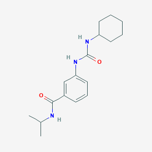 molecular formula C17H25N3O2 B267463 3-{[(cyclohexylamino)carbonyl]amino}-N-isopropylbenzamide 