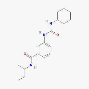 molecular formula C18H27N3O2 B267464 N-(sec-butyl)-3-{[(cyclohexylamino)carbonyl]amino}benzamide 