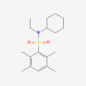 molecular formula C18H29NO2S B2674654 Cyclohexylethyl[(2,3,5,6-tetramethylphenyl)sulfonyl]amine CAS No. 496014-05-2