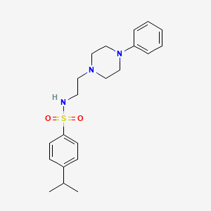 4-isopropyl-N-(2-(4-phenylpiperazin-1-yl)ethyl)benzenesulfonamide