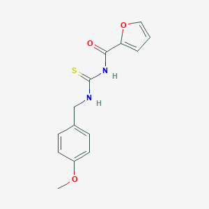 molecular formula C14H14N2O3S B267467 N-(2-furoyl)-N'-(4-methoxybenzyl)thiourea 