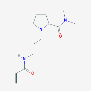 N,N-Dimethyl-1-[3-(prop-2-enoylamino)propyl]pyrrolidine-2-carboxamide