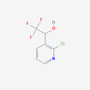 molecular formula C7H5ClF3NO B2674679 1-(2-Chloropyridin-3-yl)-2,2,2-trifluoroethanol CAS No. 1713713-74-6