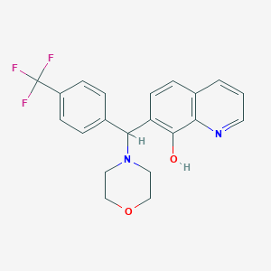 7-[Morpholin-4-yl-[4-(trifluoromethyl)phenyl]methyl]quinolin-8-ol