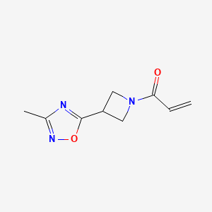 1-[3-(3-Methyl-1,2,4-oxadiazol-5-yl)azetidin-1-yl]prop-2-en-1-one