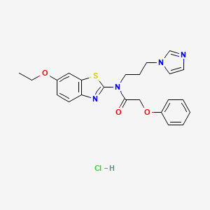 N-(3-(1H-imidazol-1-yl)propyl)-N-(6-ethoxybenzo[d]thiazol-2-yl)-2-phenoxyacetamide hydrochloride