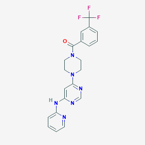 (4-(6-(Pyridin-2-ylamino)pyrimidin-4-yl)piperazin-1-yl)(3-(trifluoromethyl)phenyl)methanone