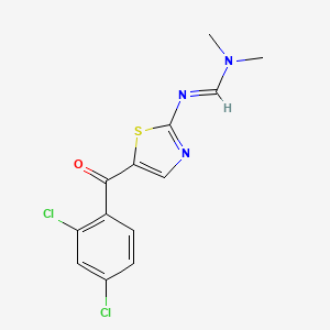 N'-[5-(2,4-dichlorobenzoyl)-1,3-thiazol-2-yl]-N,N-dimethyliminoformamide