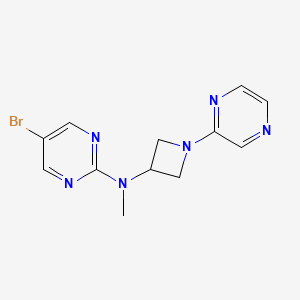 5-Bromo-N-methyl-N-(1-pyrazin-2-ylazetidin-3-yl)pyrimidin-2-amine