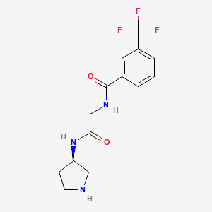 (R)-N-(2-oxo-2-(pyrrolidin-3-ylamino)ethyl)-3-(trifluoromethyl)benzamide