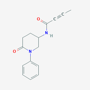 N-(6-Oxo-1-phenylpiperidin-3-yl)but-2-ynamide