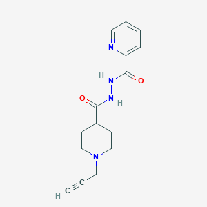 1-(prop-2-yn-1-yl)-N'-(pyridine-2-carbonyl)piperidine-4-carbohydrazide