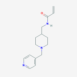 N-[[1-(Pyridin-4-ylmethyl)piperidin-4-yl]methyl]prop-2-enamide