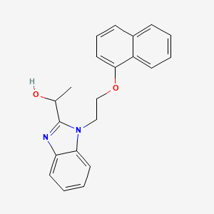 1-[1-(2-Naphthalen-1-yloxyethyl)benzimidazol-2-yl]ethanol