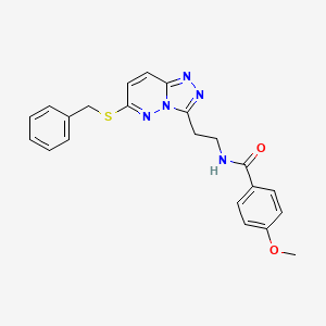 N-[2-(6-benzylsulfanyl-[1,2,4]triazolo[4,3-b]pyridazin-3-yl)ethyl]-4-methoxybenzamide