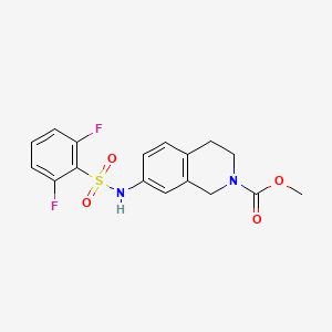 methyl 7-(2,6-difluorophenylsulfonamido)-3,4-dihydroisoquinoline-2(1H)-carboxylate