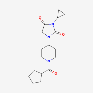 1-(1-Cyclopentanecarbonylpiperidin-4-yl)-3-cyclopropylimidazolidine-2,4-dione