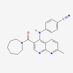 N-(3-bromobenzyl)-4-piperidin-1-yl[1]benzofuro[3,2-d]pyrimidine-2-carboxamide