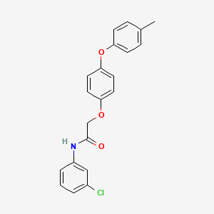 molecular formula C21H18ClNO3 B2674766 N-(3-chlorophenyl)-2-[4-(4-methylphenoxy)phenoxy]acetamide CAS No. 392237-95-5