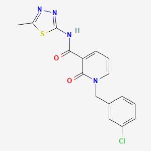 1-(3-chlorobenzyl)-N-(5-methyl-1,3,4-thiadiazol-2-yl)-2-oxo-1,2-dihydropyridine-3-carboxamide