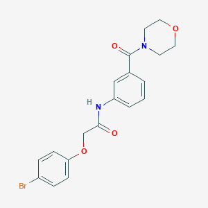 molecular formula C19H19BrN2O4 B267477 2-(4-bromophenoxy)-N-[3-(4-morpholinylcarbonyl)phenyl]acetamide 