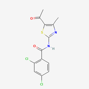 N-(5-acetyl-4-methylthiazol-2-yl)-2,4-dichlorobenzamide