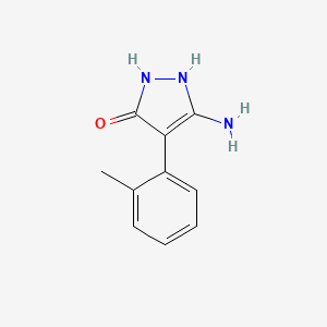 5-Amino-4-(o-tolyl)-1,2-dihydropyrazol-3-one