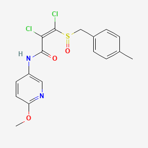 2,3-dichloro-N-(6-methoxy-3-pyridinyl)-3-[(4-methylbenzyl)sulfinyl]acrylamide