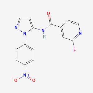 2-fluoro-N-[1-(4-nitrophenyl)-1H-pyrazol-5-yl]pyridine-4-carboxamide