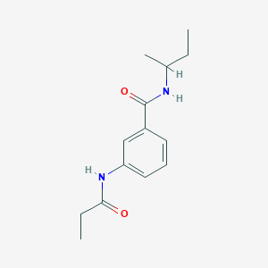 molecular formula C14H20N2O2 B267480 N-(sec-butyl)-3-(propionylamino)benzamide 