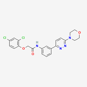 2-(2,4-dichlorophenoxy)-N-(3-(6-morpholinopyridazin-3-yl)phenyl)acetamide