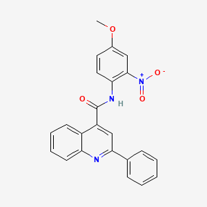 N-(4-methoxy-2-nitrophenyl)-2-phenylquinoline-4-carboxamide