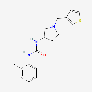 1-(2-Methylphenyl)-3-{1-[(thiophen-3-yl)methyl]pyrrolidin-3-yl}urea