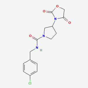 N-(4-chlorobenzyl)-3-(2,4-dioxooxazolidin-3-yl)pyrrolidine-1-carboxamide
