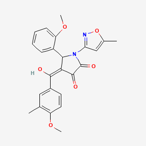 3-hydroxy-4-(4-methoxy-3-methylbenzoyl)-5-(2-methoxyphenyl)-1-(5-methylisoxazol-3-yl)-1H-pyrrol-2(5H)-one