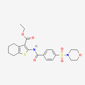 Ethyl 2-(4-(morpholinosulfonyl)benzamido)-4,5,6,7-tetrahydrobenzo[b]thiophene-3-carboxylate