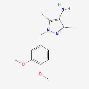 1-(3,4-dimethoxybenzyl)-3,5-dimethyl-1H-pyrazol-4-amine