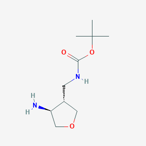 Tert-butyl N-[[(3S,4S)-4-aminooxolan-3-yl]methyl]carbamate